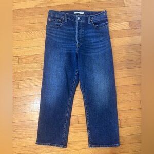 Sz 32 Levi’s Ribcage Straight Leg Women's Jeans